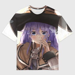 Мужская футболка оверсайз Реинкарнация Безработного Roxy Megurdia