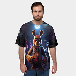 Футболка оверсайз мужская Five Nights at Freddy, цвет: 3D-принт — фото 2