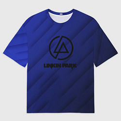 Футболка оверсайз мужская Linkin park лого градиент, цвет: 3D-принт