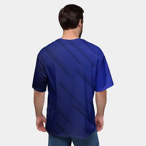 Мужская футболка оверсайз Linkin park лого градиент / 3D-принт – фото 4