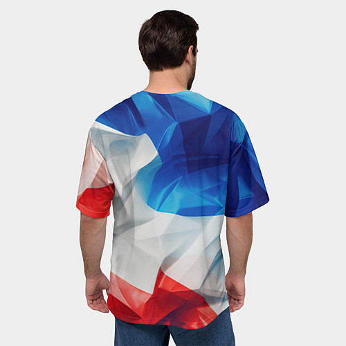 Мужская футболка оверсайз Made in Russia / 3D-принт – фото 4