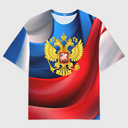 Мужская футболка оверсайз Золотой герб России