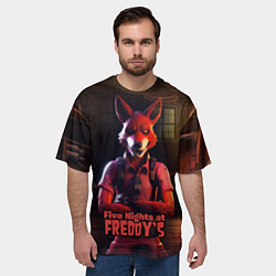 Футболка оверсайз мужская Five Nights at Freddys Mangle, цвет: 3D-принт — фото 2