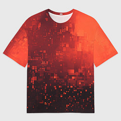 Футболка оверсайз мужская Пиксельные искры, цвет: 3D-принт