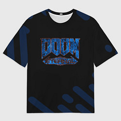 Мужская футболка оверсайз Doom дум