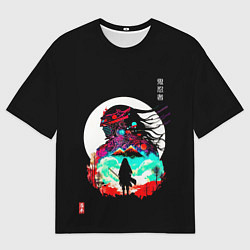 Мужская футболка оверсайз Величие в лунном свете