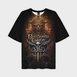 Мужская футболка оверсайз Baldurs Gate 3 demon