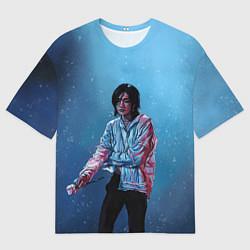 Футболка оверсайз мужская Хёнджин на концерте - Stray Kids, цвет: 3D-принт
