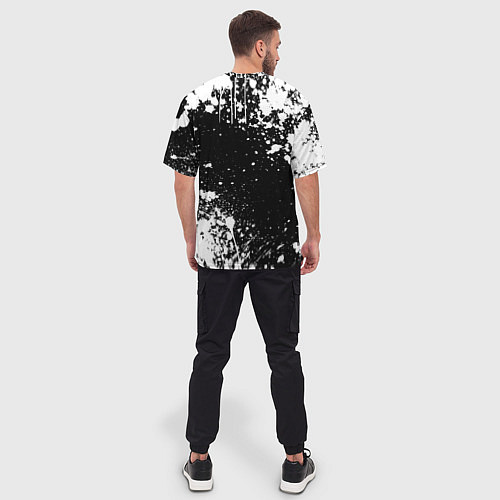 Мужская футболка оверсайз Луффи из Ван Пис - Gear 5 / 3D-принт – фото 4