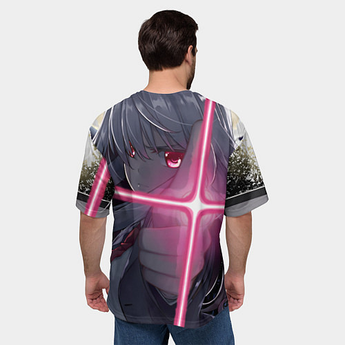 Мужская футболка оверсайз Touhou Project Рейсен Удонгейн Инаба / 3D-принт – фото 4
