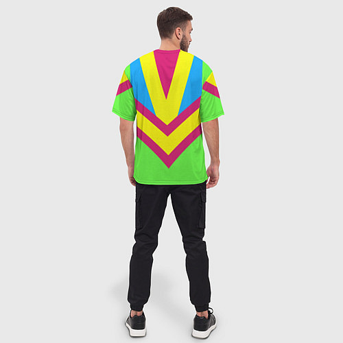 Мужская футболка оверсайз В стиле 90х / 3D-принт – фото 4