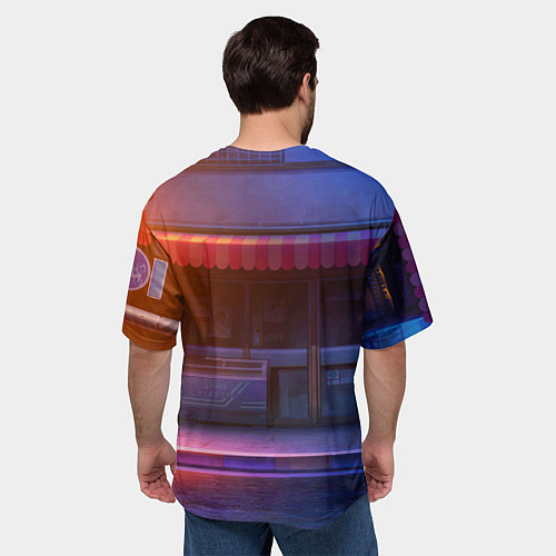 Мужская футболка оверсайз Студентка девушка лиса / 3D-принт – фото 4