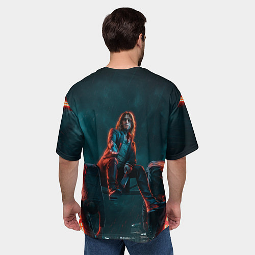 Мужская футболка оверсайз Мистер Дамп Vampire the masquerade bloodlines 2 / 3D-принт – фото 4