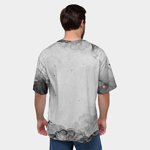 Мужская футболка оверсайз Papa Roach grey / 3D-принт – фото 4