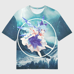 Мужская футболка оверсайз Touhou Project Чирно