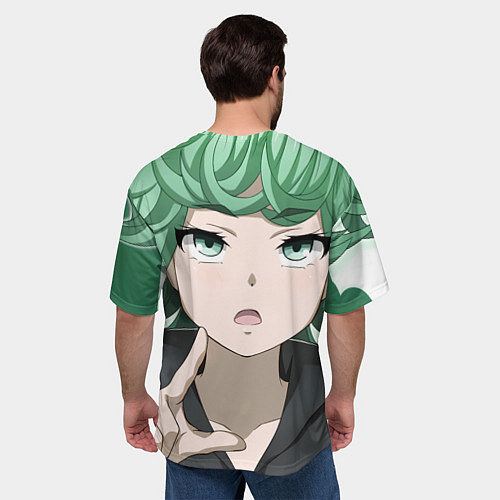 Мужская футболка оверсайз One Punch Man Тацумаки / 3D-принт – фото 4