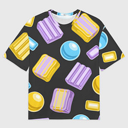 Футболка оверсайз мужская Жевательная резинка, цвет: 3D-принт