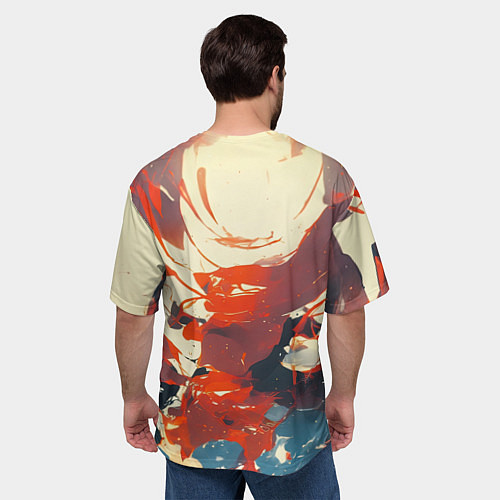 Мужская футболка оверсайз Девушка-боец / 3D-принт – фото 4