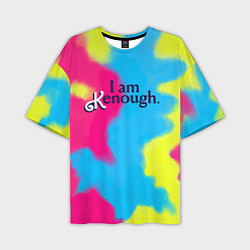 Футболка оверсайз мужская I Am Kenough Tie-Dye, цвет: 3D-принт