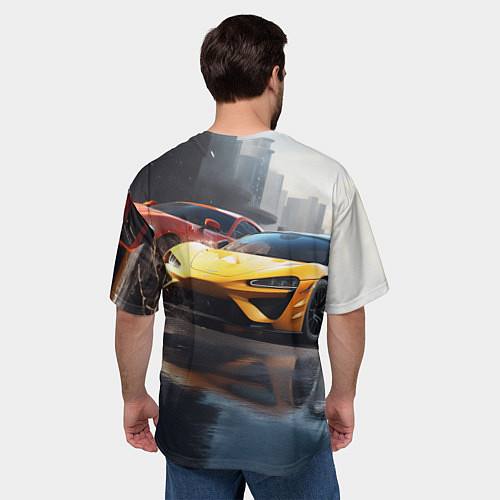Мужская футболка оверсайз Forza Horizon / 3D-принт – фото 4