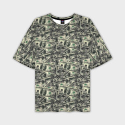 Мужская футболка оверсайз Американские доллары
