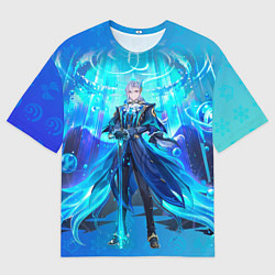 Футболка оверсайз мужская Нёвиллет Геншин Импакт, цвет: 3D-принт