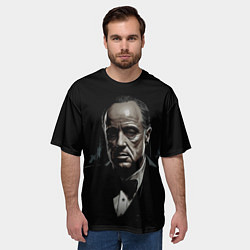 Футболка оверсайз мужская Дон Вито Корлеоне, цвет: 3D-принт — фото 2
