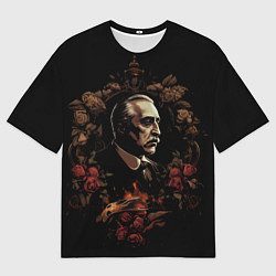 Мужская футболка оверсайз Портрет Дон Вито Корлеоне