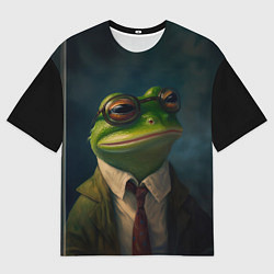 Футболка оверсайз мужская Лягушонок Пепе, цвет: 3D-принт