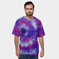Футболка оверсайз мужская Tie-Dye дизайн, цвет: 3D-принт — фото 2