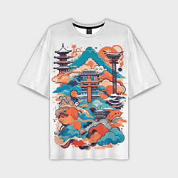 Футболка оверсайз мужская Ancient japan, цвет: 3D-принт