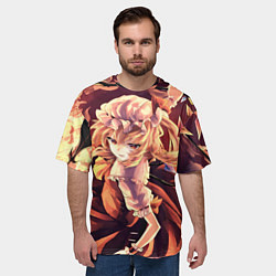 Футболка оверсайз мужская Touhou Project Фландр Scarlet, цвет: 3D-принт — фото 2