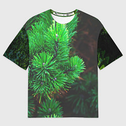 Футболка оверсайз мужская Зелёный лес России, цвет: 3D-принт