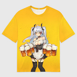 Футболка оверсайз мужская Пивняшка, цвет: 3D-принт