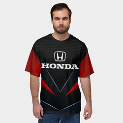 Футболка оверсайз мужская Honda - технологии, цвет: 3D-принт — фото 2