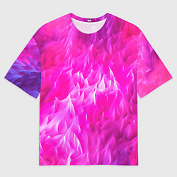 Мужская футболка оверсайз Pink texture