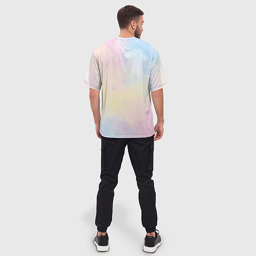Мужская футболка оверсайз Tie dye из сериала убийства в одном здании / 3D-принт – фото 4