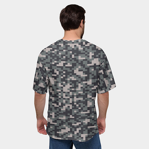 Мужская футболка оверсайз Арма 3 - хаки / 3D-принт – фото 4