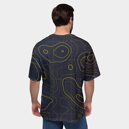 Мужская футболка оверсайз Starfield марс dark / 3D-принт – фото 4