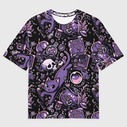 Футболка оверсайз мужская Ведьминский паттерн, цвет: 3D-принт