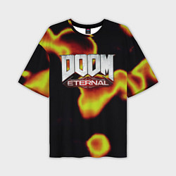 Мужская футболка оверсайз Doom eternal mars