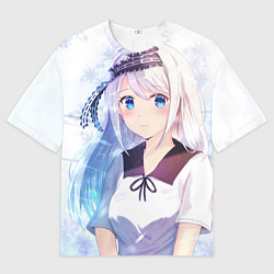 Мужская футболка оверсайз Kaguya-sama wa Kokurasetai Кей Широгане