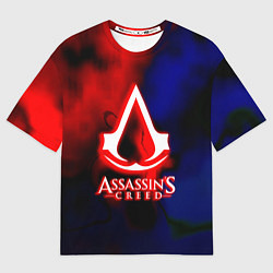 Футболка оверсайз мужская Assassins Creed fire, цвет: 3D-принт