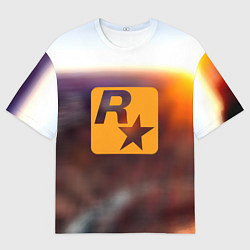 Футболка оверсайз мужская Grand Theft Auto rockstar game, цвет: 3D-принт