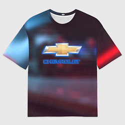 Футболка оверсайз мужская Chevrolet sport auto brend, цвет: 3D-принт