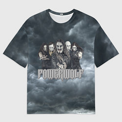 Футболка оверсайз мужская Powerwolf band, цвет: 3D-принт