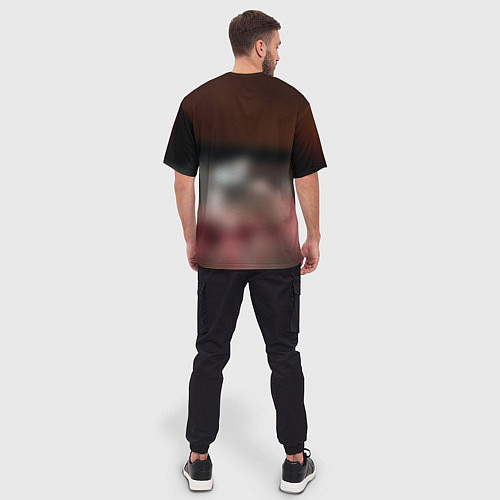 Мужская футболка оверсайз Stalker припять зона / 3D-принт – фото 4