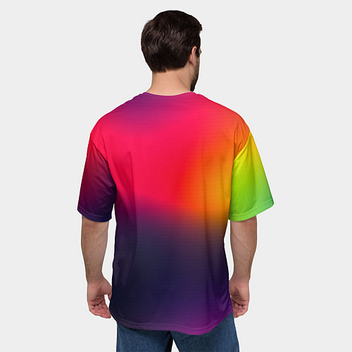 Мужская футболка оверсайз Mazda gradient / 3D-принт – фото 4