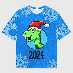 Мужская футболка оверсайз Год зеленого дракона