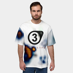 Футболка оверсайз мужская Half life freeman, цвет: 3D-принт — фото 2